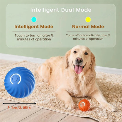 Smart Interactive Pet Ball – USB Rechargeable, Moving & Bouncing Toy