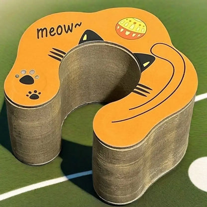 Interactive Cat Scratching Board with Bell Ball