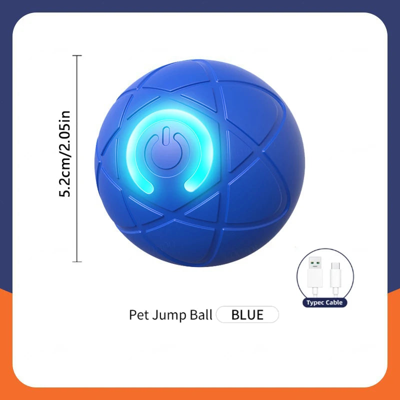 Smart Interactive Pet Ball – USB Rechargeable, Moving & Bouncing Toy