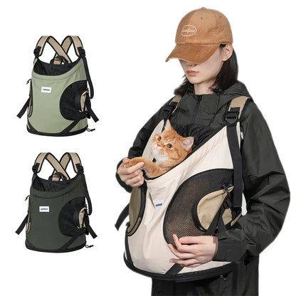 Breathable Pet Carrier Sling Bag – Portable & Comfortable for Cats & Small Dogs