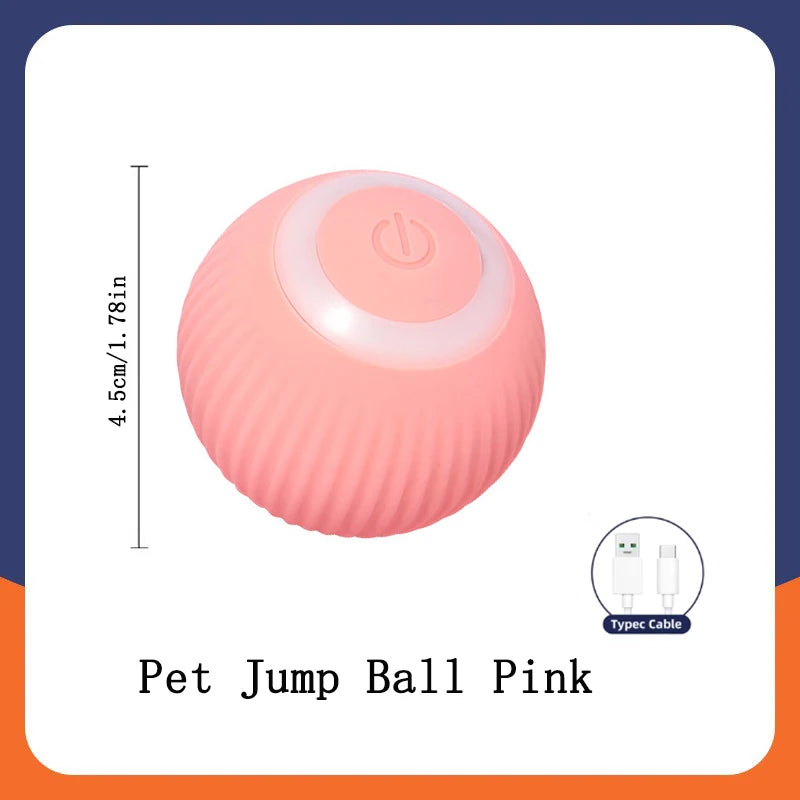 Smart Interactive Pet Ball – USB Rechargeable, Moving & Bouncing Toy