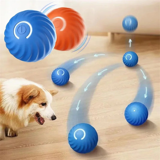 Smart Interactive Pet Ball – USB Rechargeable, Moving & Bouncing Toy