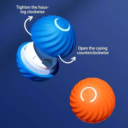 Smart Interactive Pet Ball – USB Rechargeable, Moving & Bouncing Toy