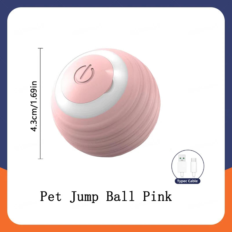 Smart Interactive Pet Ball – USB Rechargeable, Moving & Bouncing Toy