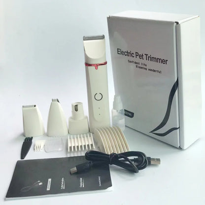 4-in-1 Electric Pet Grooming Kit | Trimmer, Clippers & Nail Grinder Pet