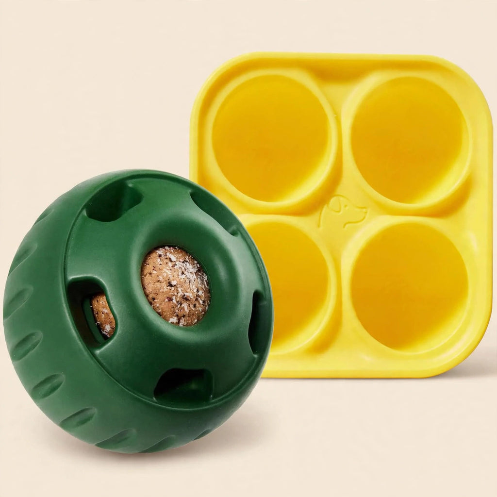 Pupsicle Enrichment Ball with Silicone Mold - Frozen Treat Toy for Anxiety & Boredom